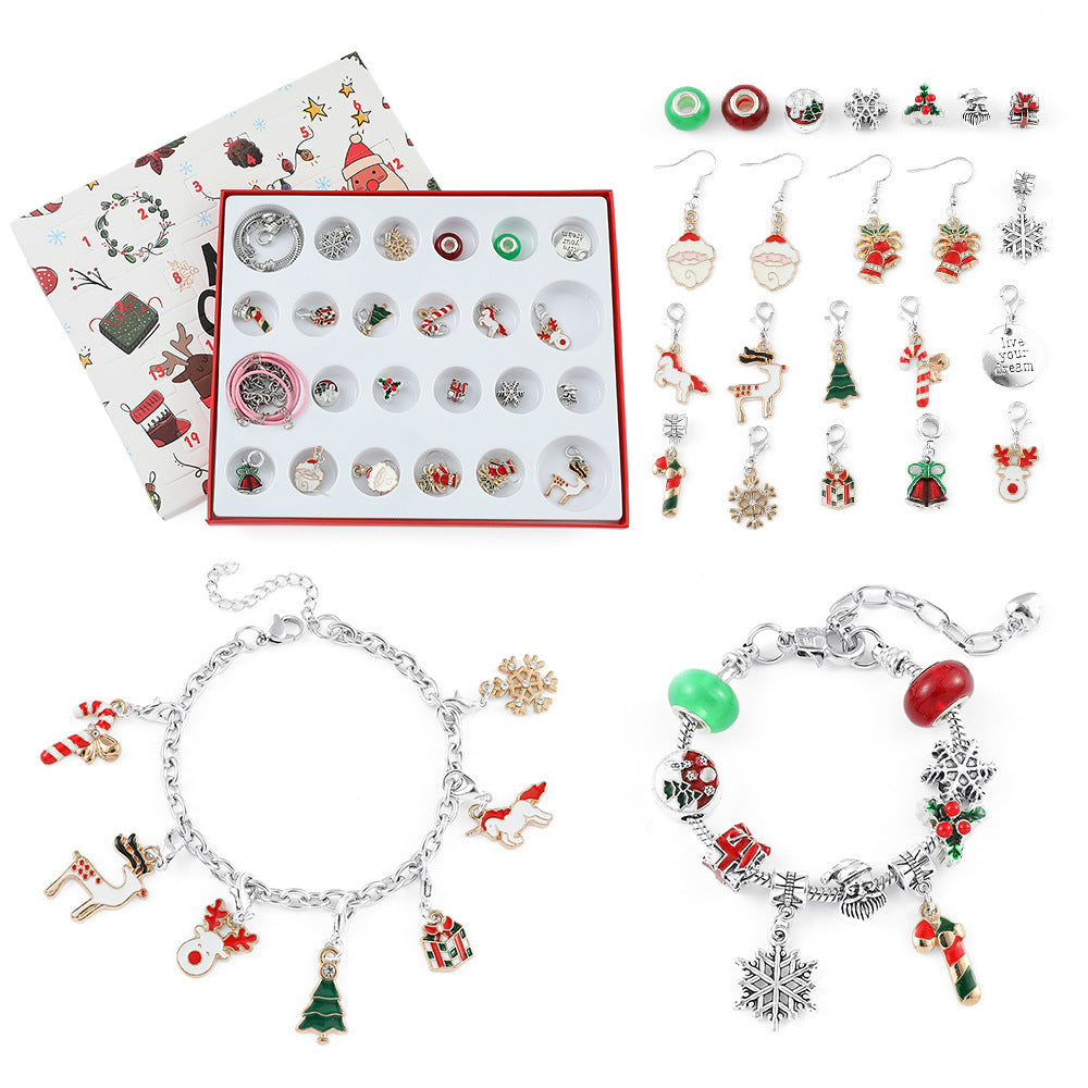 🎅Christmas Gift idea 49%OFF -🎁DIY Christmas Advent Calendar Bracelets Set