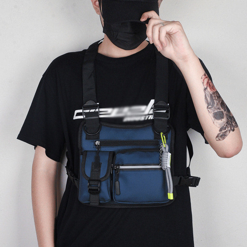 Multi-Pocket Waterproof Vest Style Chest Bag