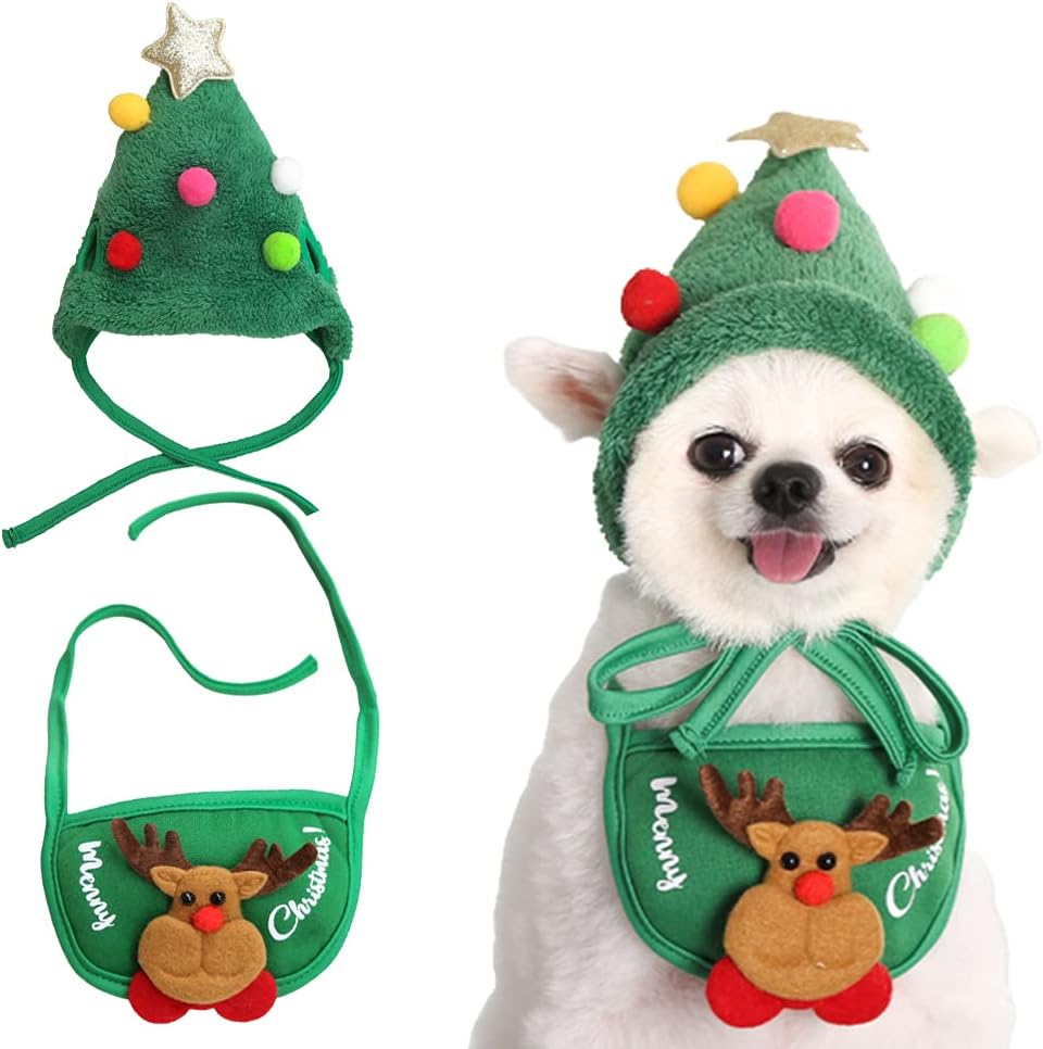 🎄🎅Adorable Christmas Tree Pom-Pom Hat