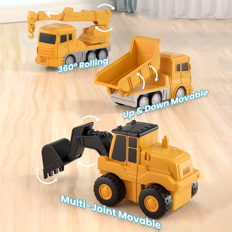 🔥Hot Sale 50% Off🔥Magnetic Transform Engineering Car Assembled Toys