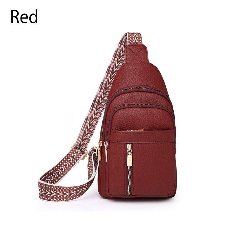 🔥50% OFF🔥Women's Vintage PU Leather Chest Bag