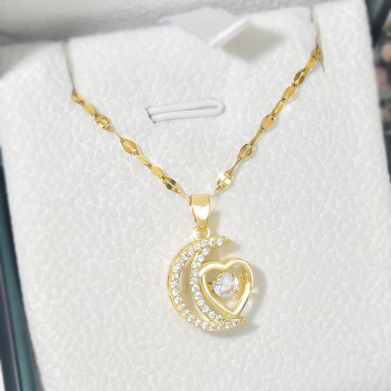 💎🌙Necklace With An Elegant And Delicate Crescent For Women✨