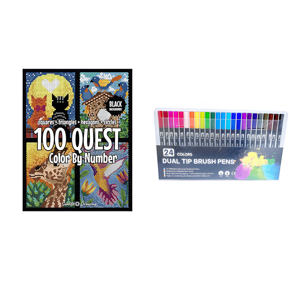 📔100 QUEST Color by Numbers Book