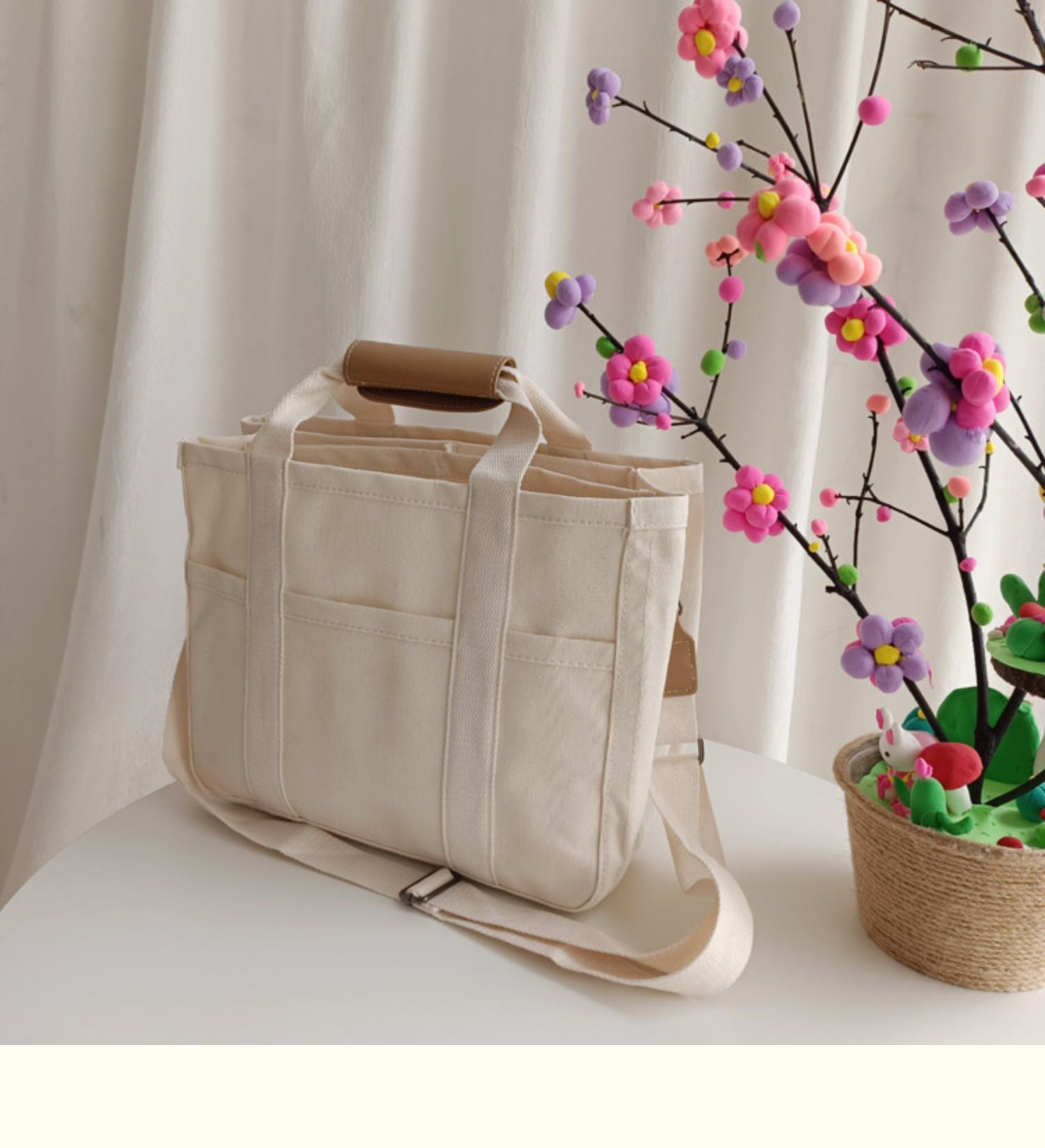 Utility Canvas Tote Bag