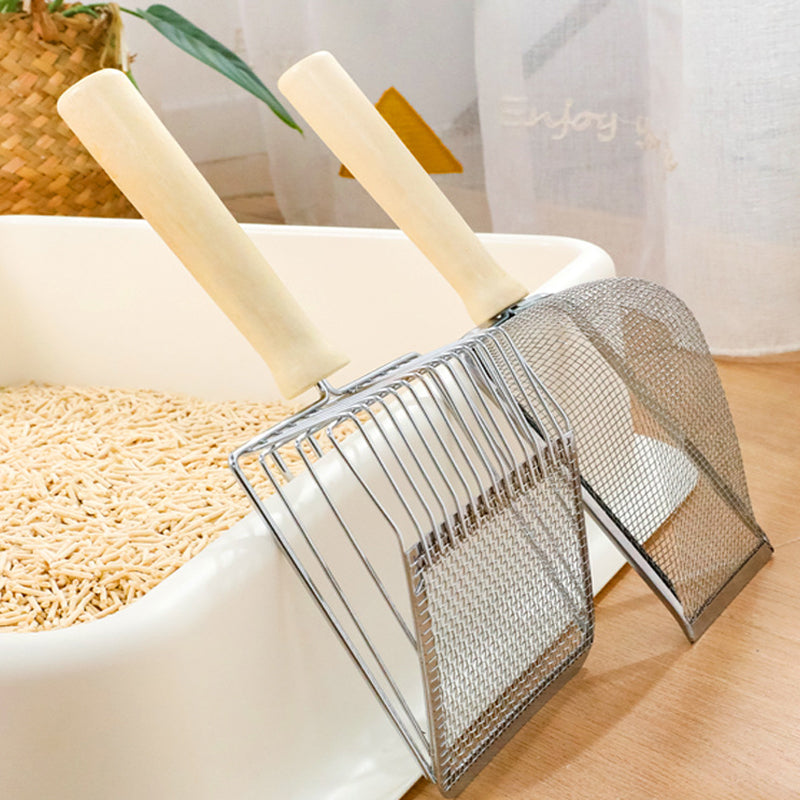 Stainless Steel Mesh Cat Litter Scoop