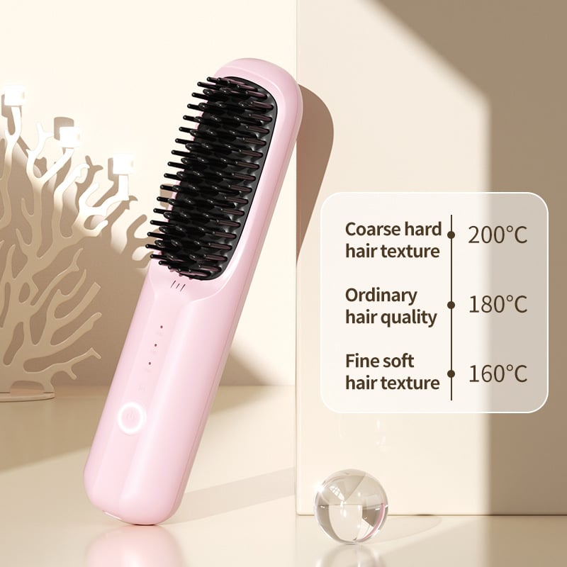 USB Cordless Negative Ion Hair Straightening Comb（50% OFF）