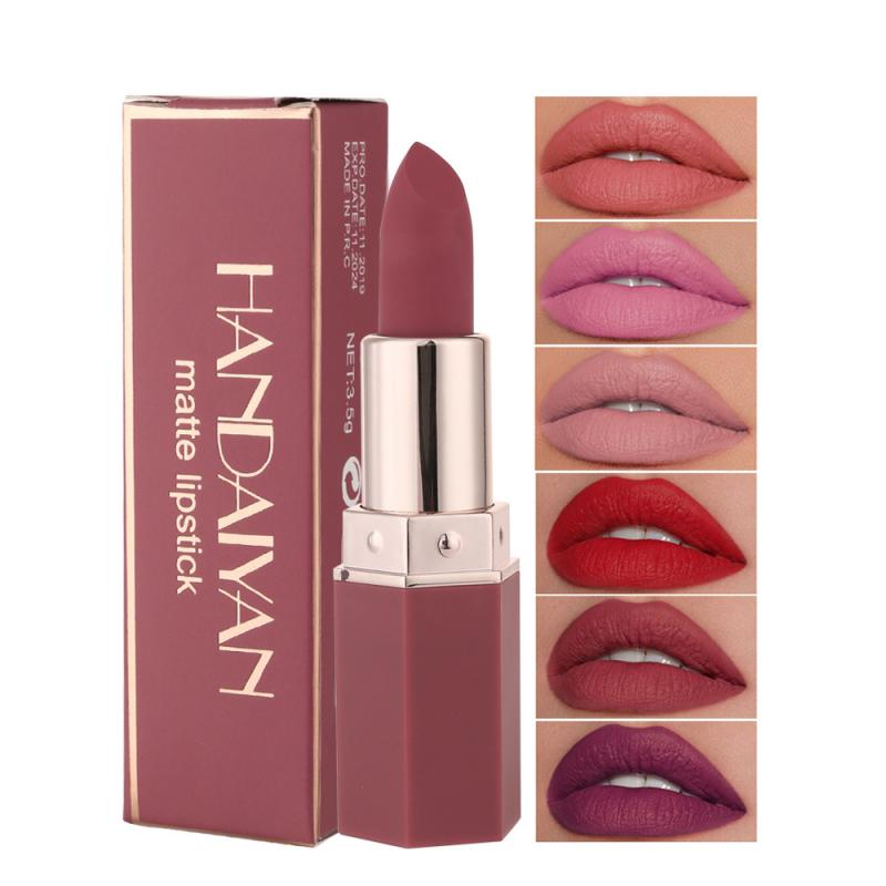 6 Colors Deep Moisturizing Matte Lipstick