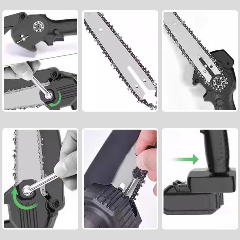 Powerful Mini 6-inch Cordless Electric Chain Saw