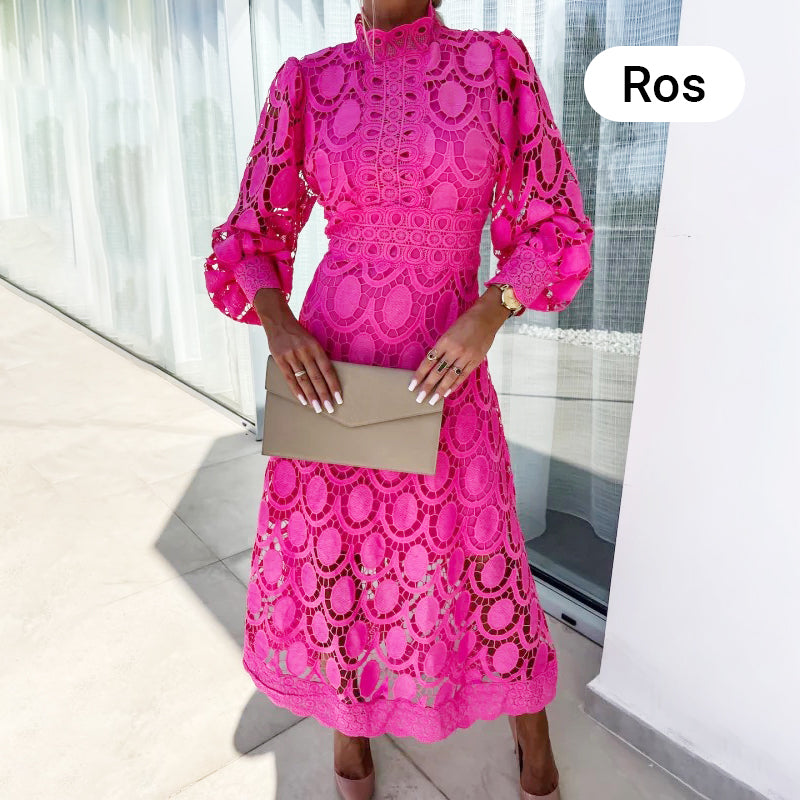 💖Limited Sale 50% OFF💖Women's Elegant Long-Sleeve Lace Dress