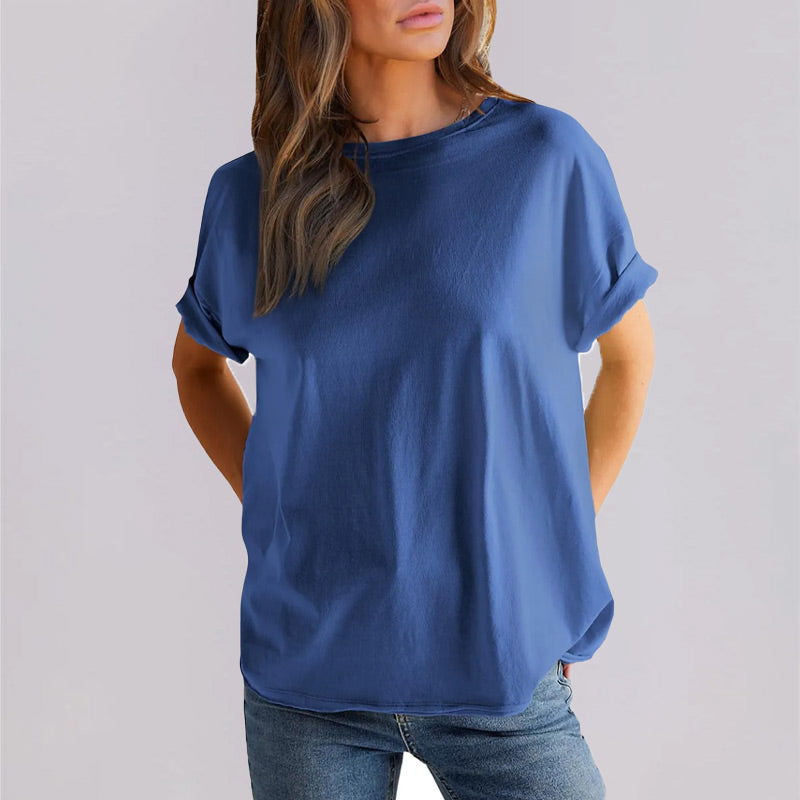 Women's Casual Loose Round Neck T-Shirt