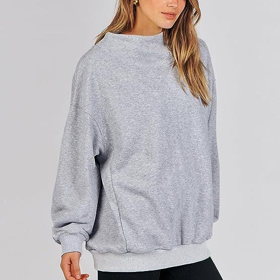 Women's Mock Neck Long Sleeve Pullover Sweatshirt💝💖New arrival-49% OFF