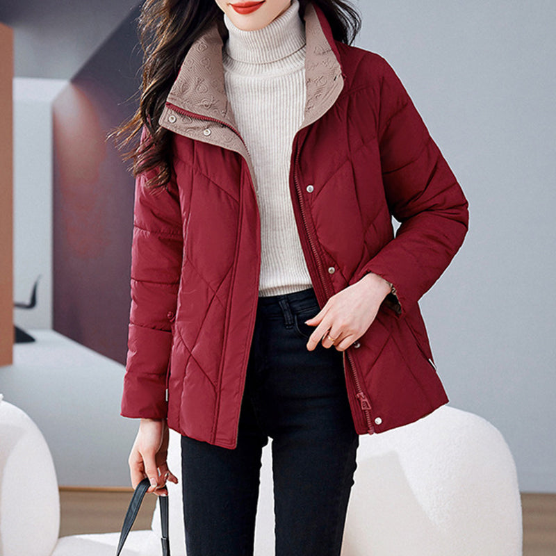 Women's Stand Collar Winter Quilted Jacket