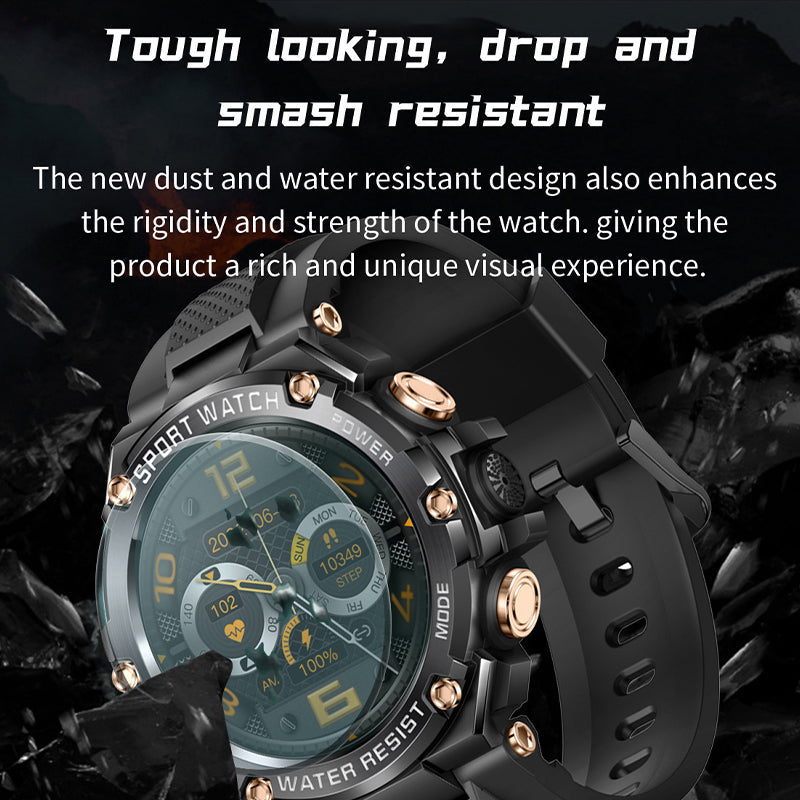 Waterproof Smart Sports Watch with Bluetooth Call