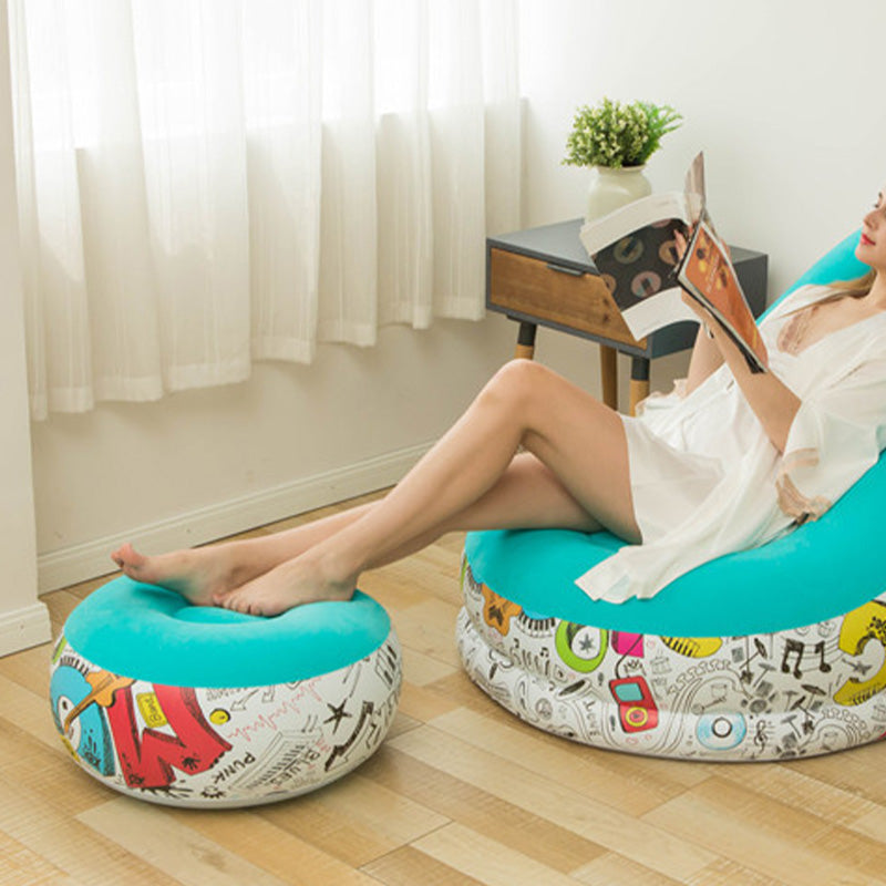 [Thoughtful Gift] Thickened Inflatable Bean Bag Chair For Adults With Footstool