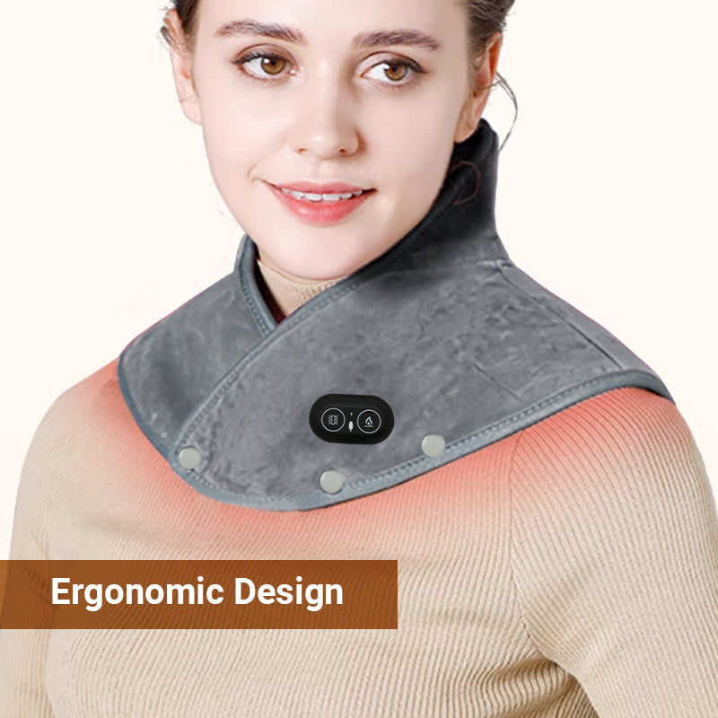 💥Limit Time 50% OFF💥【Best Winter Gifts】Electric Neck and Shoulder Heating Pad with Vibration