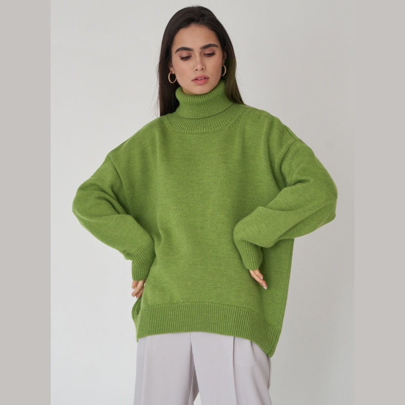 🎁Early Winter Sale 49% Off🔥Women's Casual Solid Color Turtleneck Sweater