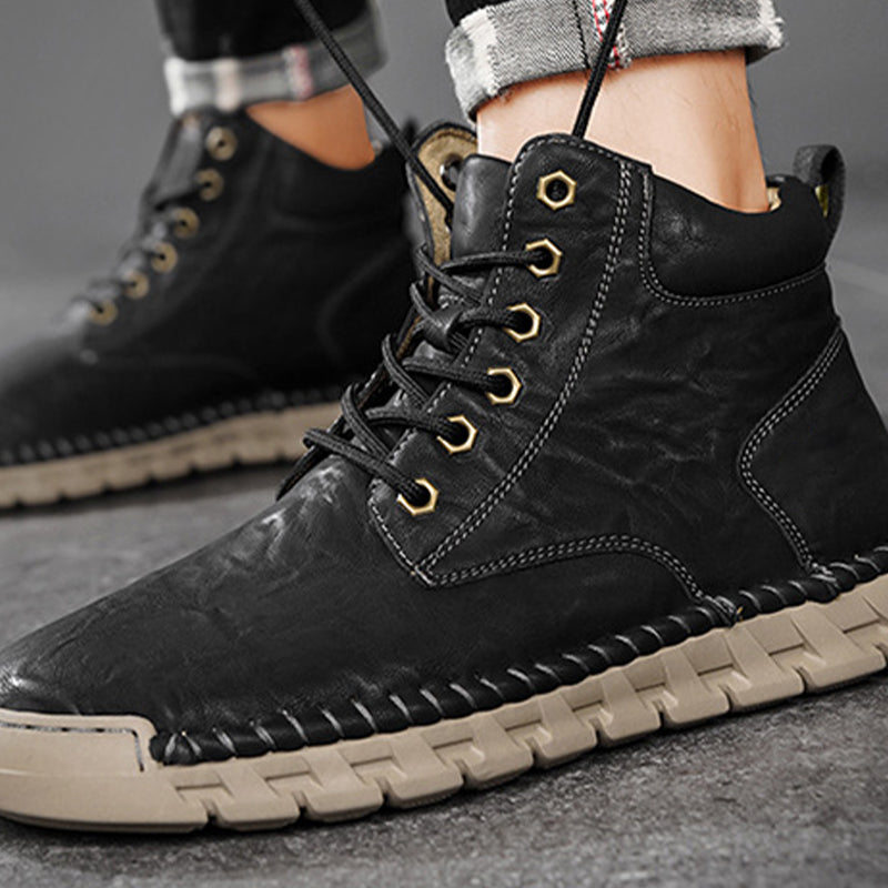 Men's Anti-slip Lace-Up Mid-Top Boots