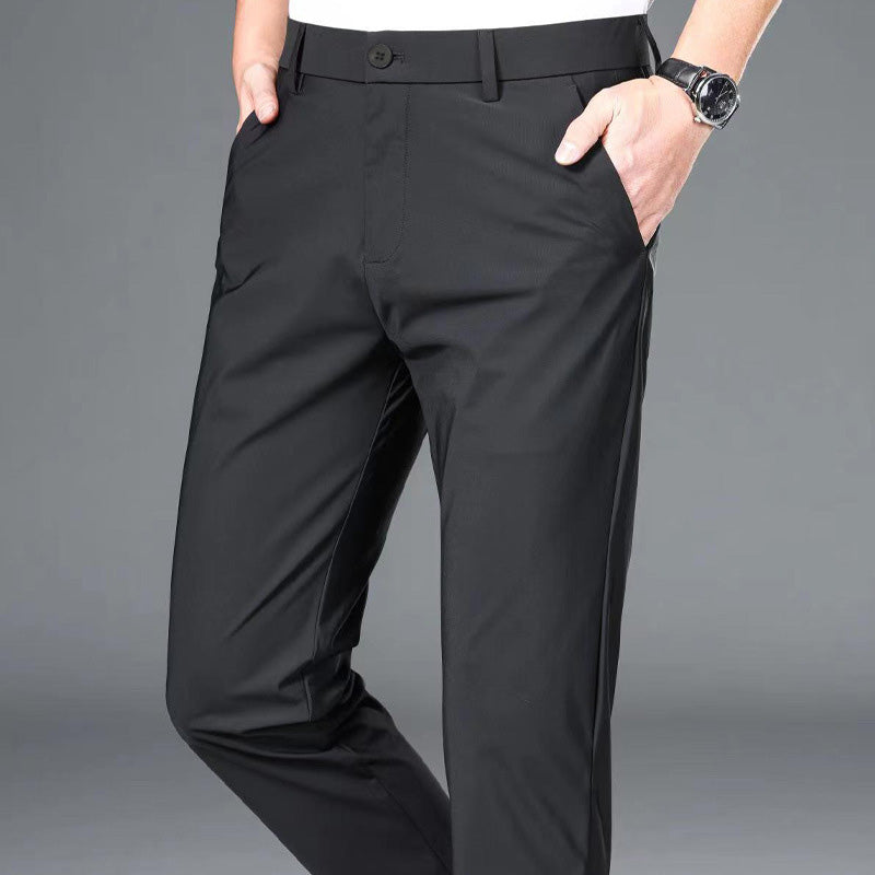 Men's Stretch Straight Leg Suit Pants