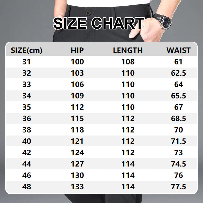 Men's Stretch Straight Leg Suit Pants