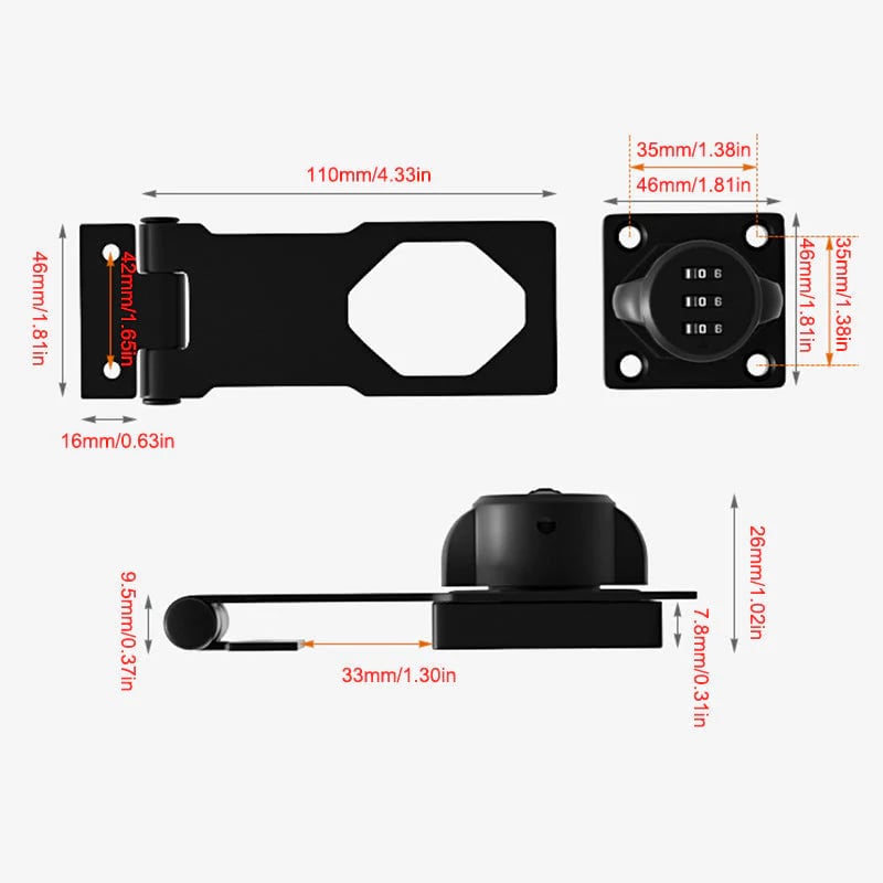 Password lock for household cupboards