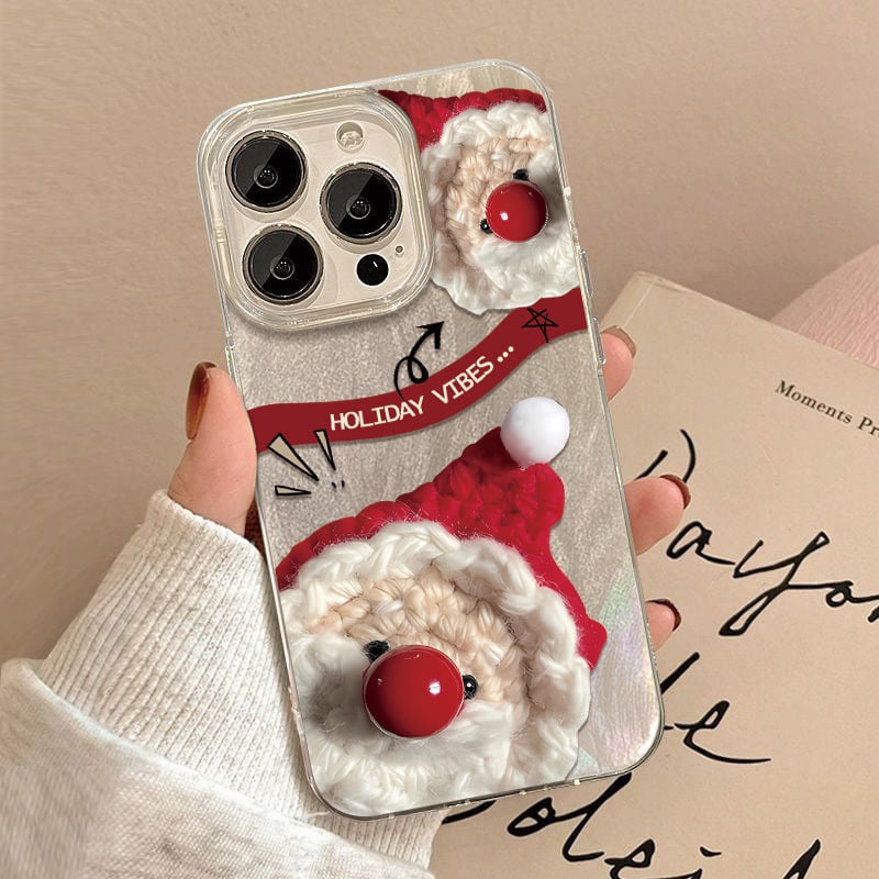 Fun Santa Claus Clear iPhone Case