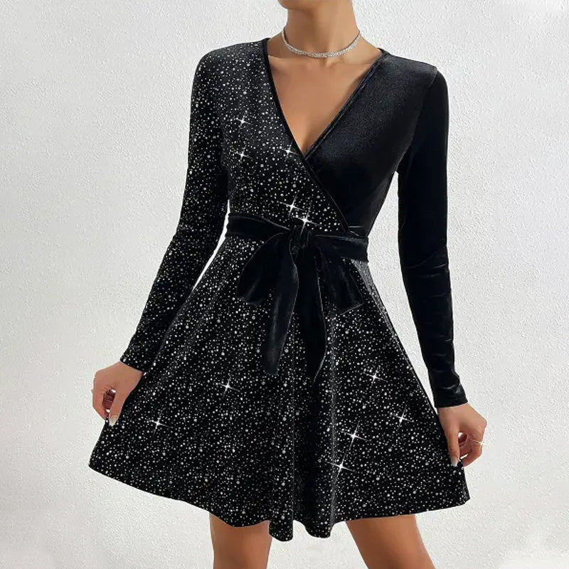 Women’s Sequin A-Line Mini Dress