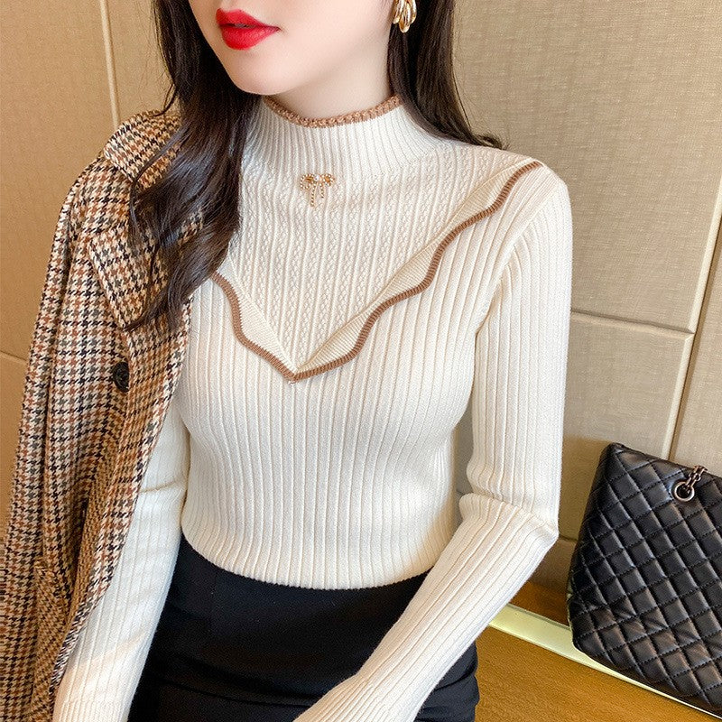 ✨Winter Offer💖Women's Sweet Mock Neck Sweater for Fall & Winter Layering