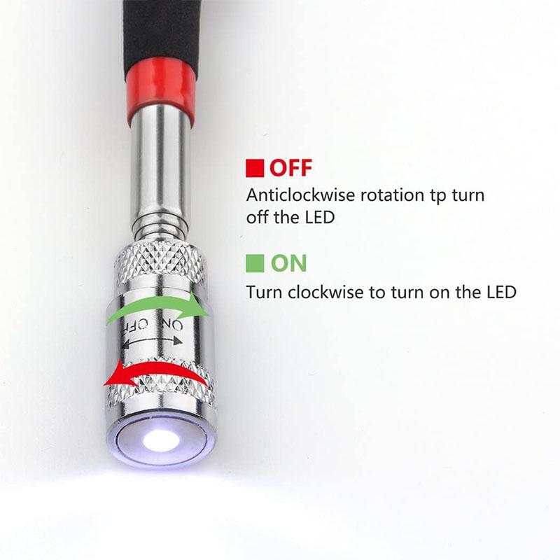 LED Retractable Magnetic Pickup