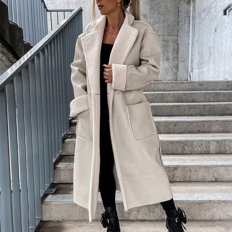 ❄️Winter Specials❄️ Women's Stylish Lapel Coat with Belt