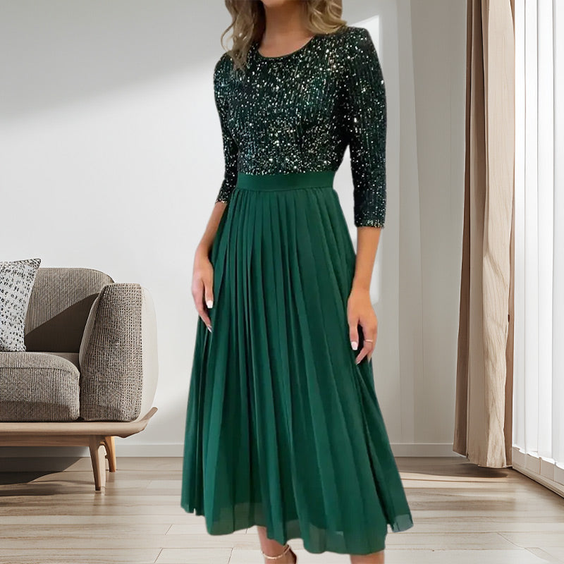 Women's Sequin Midi Tulle Dress