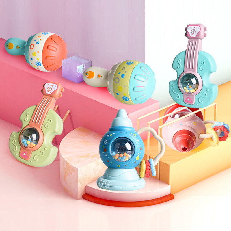 Adorable and Versatile Baby Rattle Teether Toy