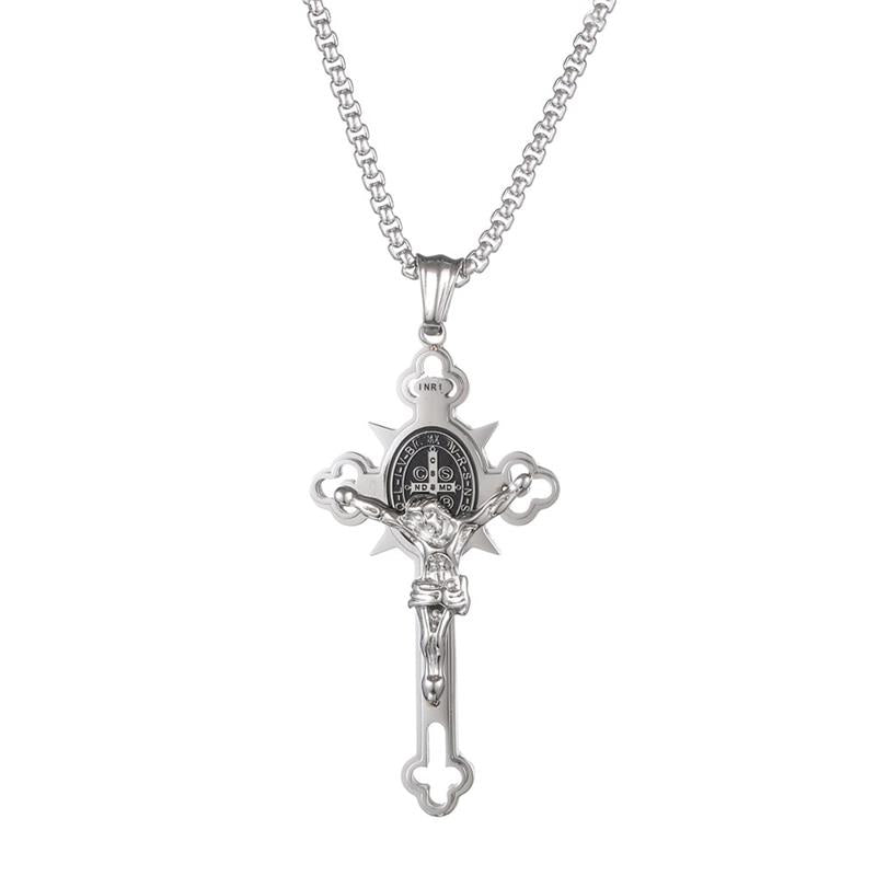 🎁Hot Sale 49% OFF⏳Benedict Protection Cross Power Pendant Necklace