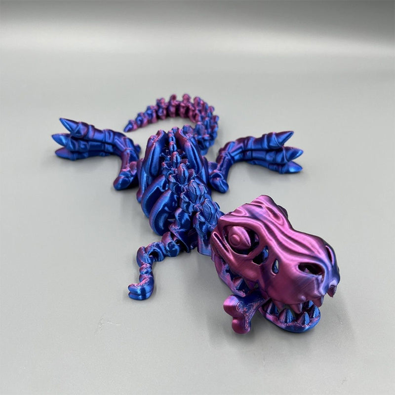 Colorful 3D Printed Dinosaur Toy