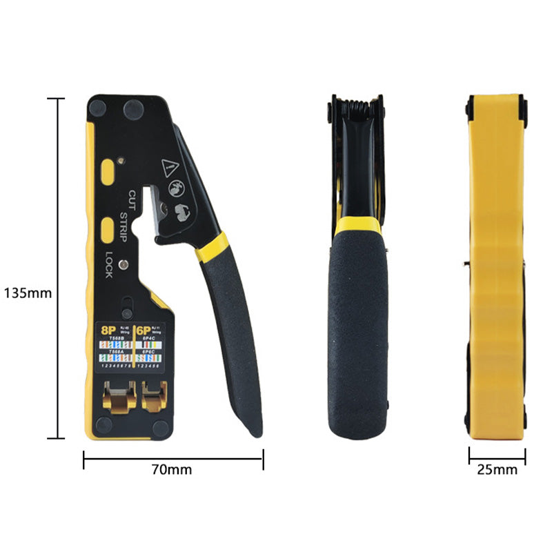 Multi-Function Network Cable Crimping Tool