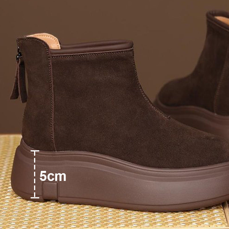 Women's Platform Plush-Lined Ankle Boots