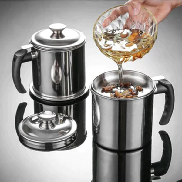 🌟 304 Stainless Steel Kitchen Oil Jar 🌟