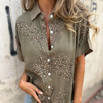 🌸NEW HOT SALE🔥Women’s Casual Button Down Print Shirt