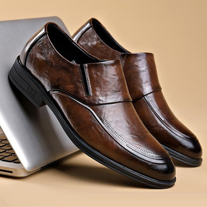 Men's Business Casual Slip-On PU Leather Shoes