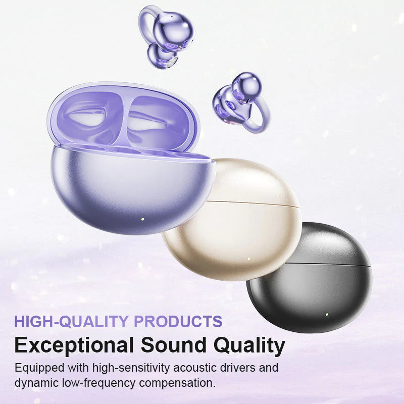 Lightweight Open Ear Clip Bluetooth Headphones