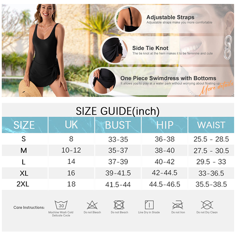 👙Women's Tummy Control Slim Fit Plus Size One Piece Swimsuit