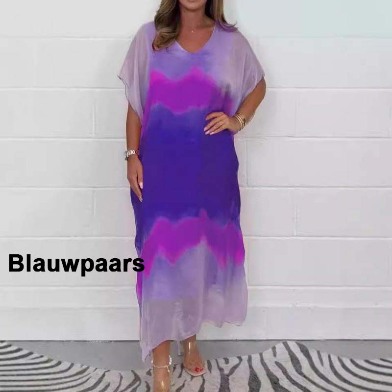 ✨Women Comfortable Casual Chiffon Dip Dye Dress