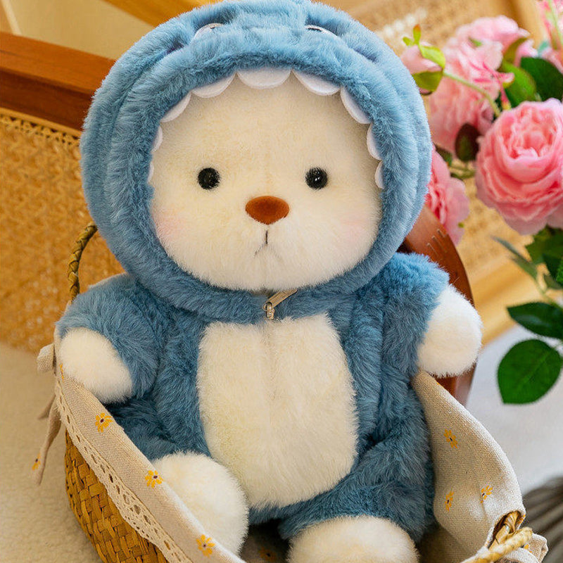 Plush Stuffed Bear Toy with Suit for Children