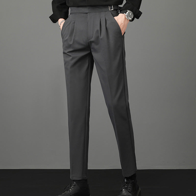 Men's Casual Light Mature Style Slim Fit Suit Pants