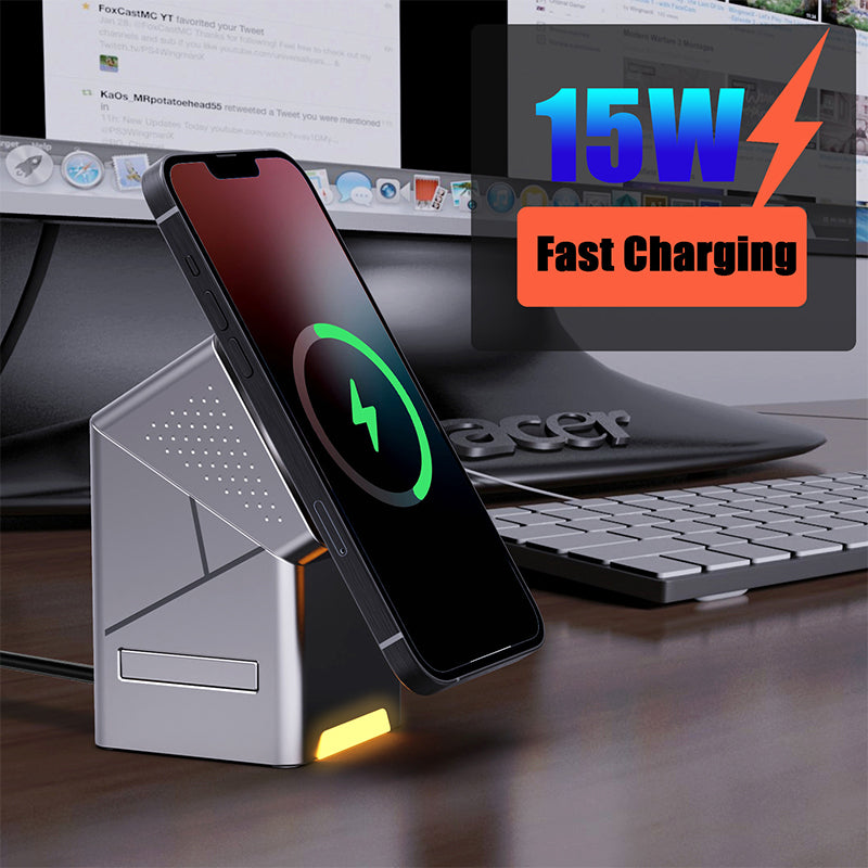 3-in-1 Rotatable Magnetic Wireless Charger